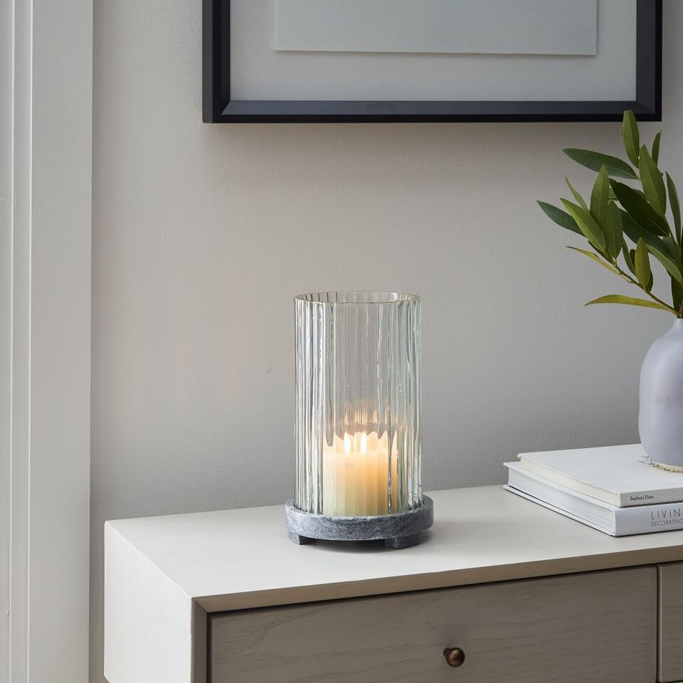 Marble & Fluted Glass Lanterns West Elm Australia